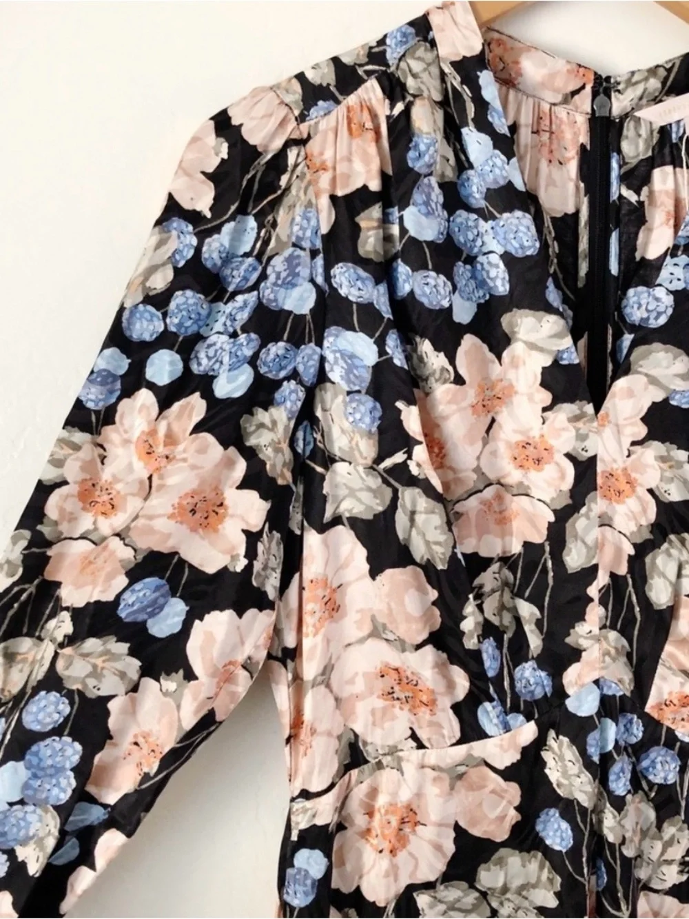Rebecca Taylor Rose Long Sleeve Mini Dress